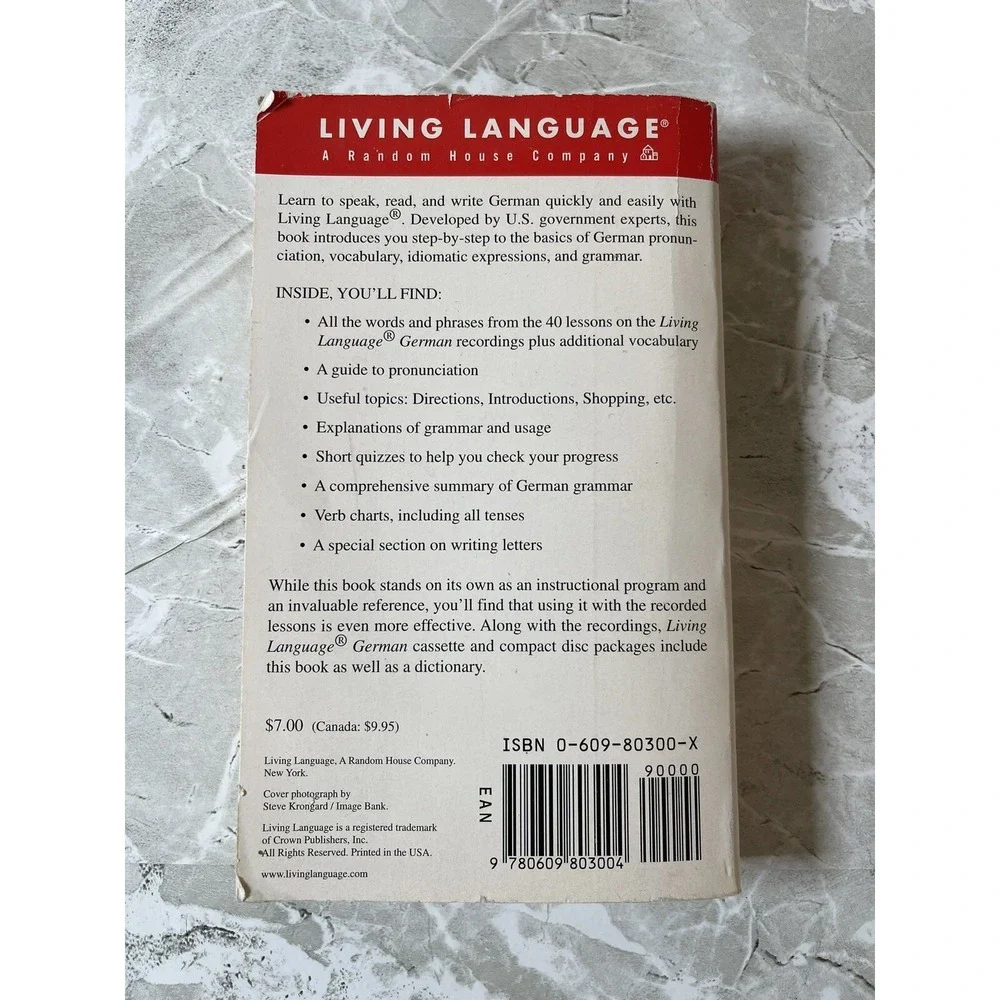 Living Language Ser.: Basic German Coursebook by Living Language Staff and Crown